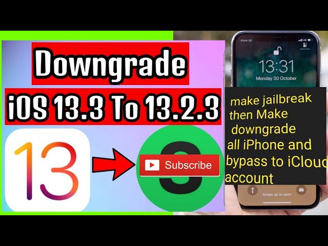 how to downgrade 13.3 to 13.2.3 or 13.1.3 whitout any problem and make icloud bypass 2020