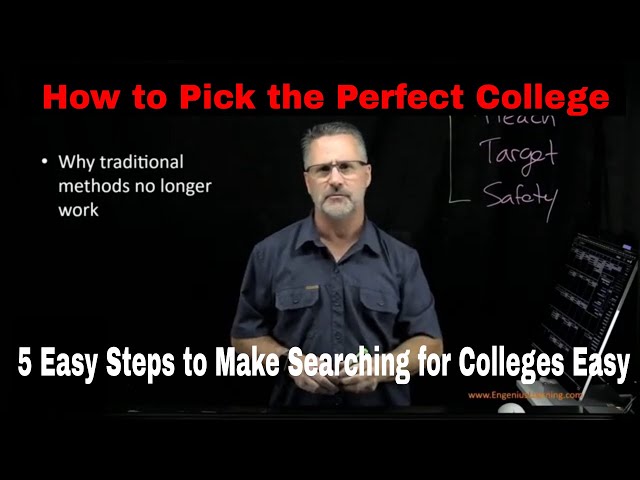 College Search 101 | 5 Steps How to Pick the Perfect College