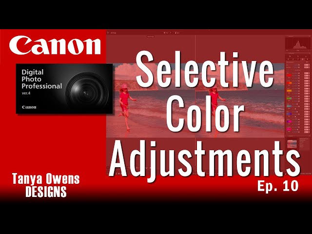 10 Selective Color Adjustments - Canon DPP 4