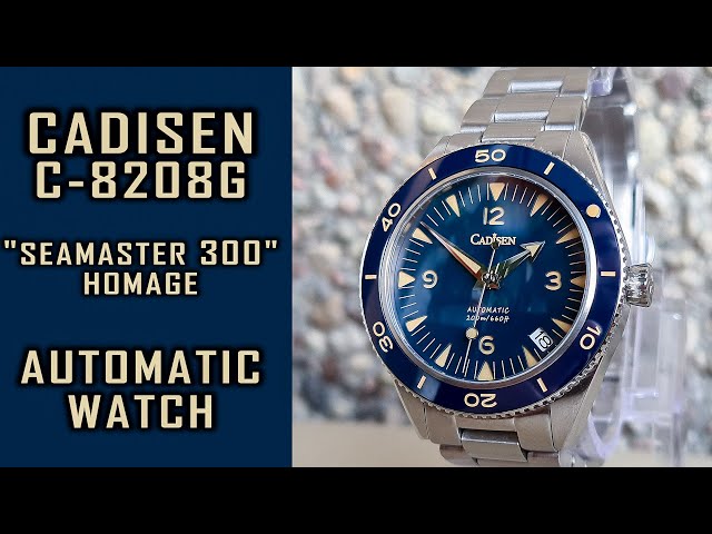 Cadisen C-8208G automatic watch review "Seamaster 300" homage #cadisen #cadisenwatch #gedmislaguna