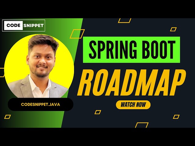 Spring Boot Roadmap 2024 | Step-by-Step Guide to Mastering Spring Boot