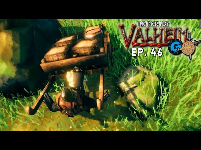 Carts Are JERKS | Two Idiots Play Valheim | Ep. 46 | w/ Glitchy