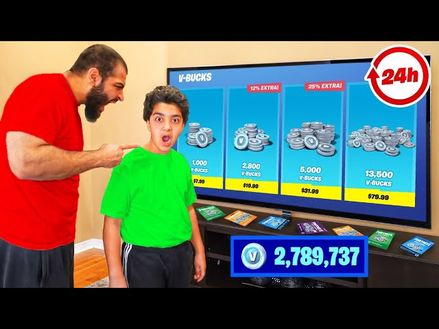 Little Brother STOLE My Credit Card For 24 Hours... (HE BOUGHT V-BUCKS!)