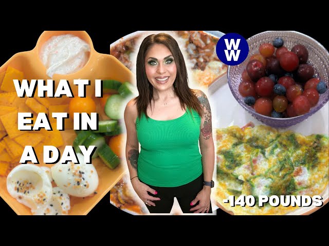 WHAT I EAT IN A DAY ON WW TO LOSE 140 POUNDS - NEW RECIPES - HAULS & SPAGHETTI PIE!