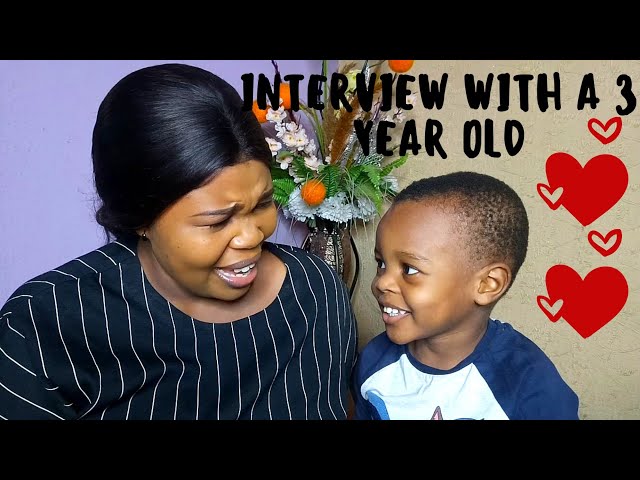 Funny Interview With A Three Year Old | Cutest Mom-Son Tag