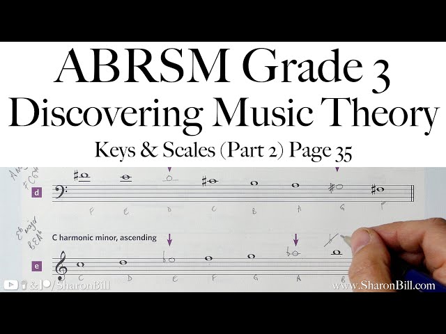ABRSM Discovering Music Theory Grade 3 Keys and Scales (Part 2)  Page 35 with Sharon Bill