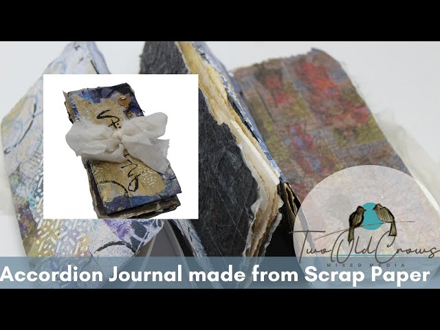 Accordion Journal made from Scrap Paper | Junk Journal Accordion | Making a Journal from Scrap Paper