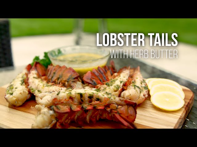 How to Make Herb Butter Lobster Tails - Grilled Lobster Tail Recipe on the Grilla Kong Kamado Grill