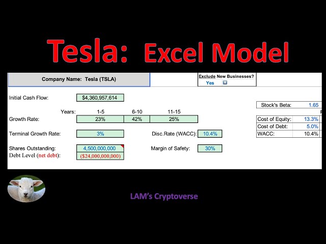 Tesla Revenue Model and DCF