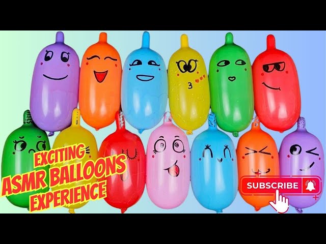 ASMR SQUEEZING BALLOONS LATEX EXCITING | Funny Slime Balloon Blow Video Experiment
