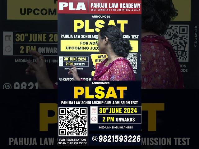 PLA - PLSAT for Up to 50% Discount on Judiciary Batch Admission | Best Judiciary Coaching in Delhi