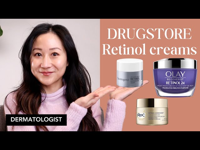 Dermatologist favorite drugstore retinol moisturizers | Dr. Jenny Liu