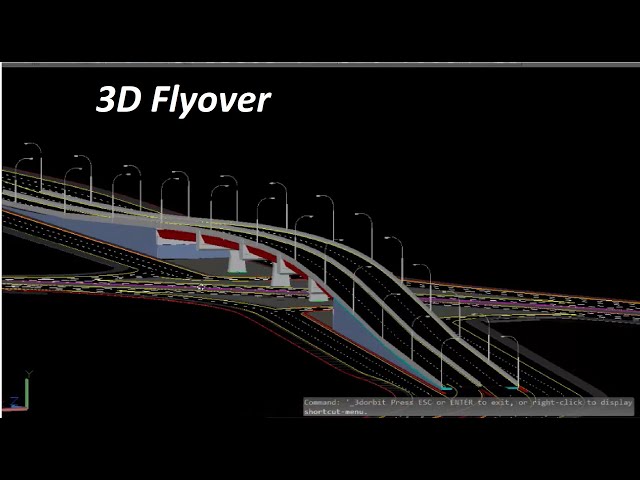 3D Flyover Modeling In Auto CAD