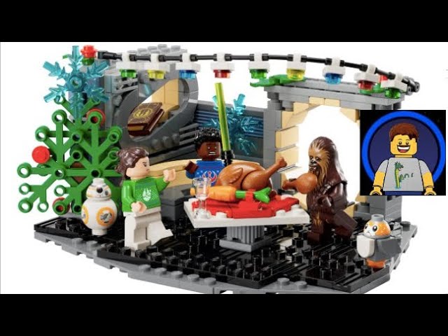 LEGO Millennium Falcon Holiday Diorama Review & Time Lapse
