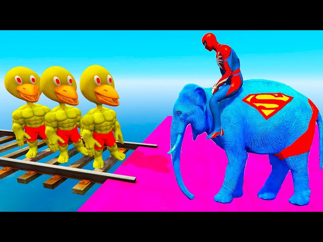 GTA 5 Epic Water Ragdolls Spiderman Jumps (Fails)