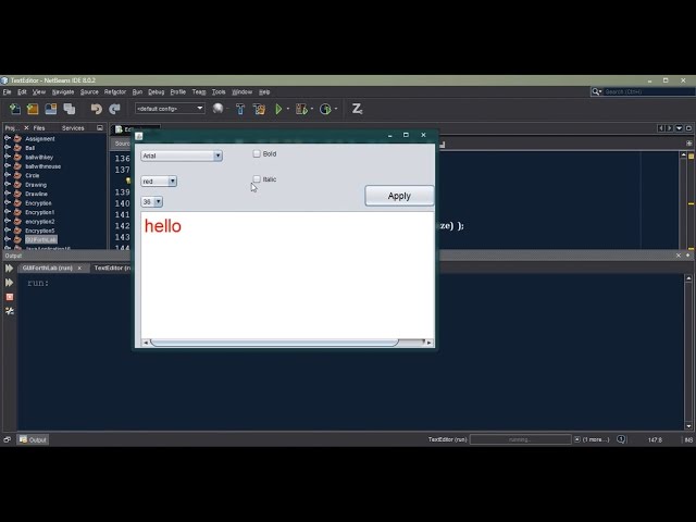 Java GUI - Simple Text Editor