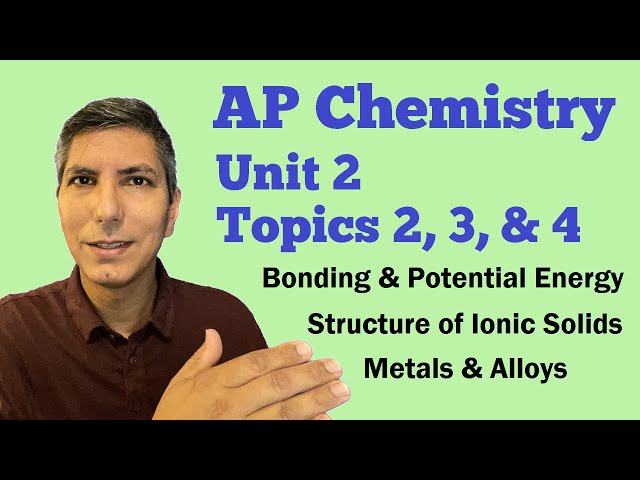 Energy, Ionic Solids, Metals, & Alloys - AP Chem Unit 2, Topics 2-4