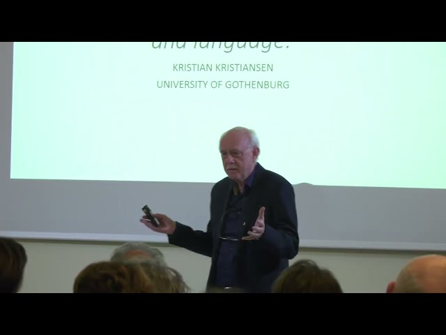 Towards a New European prehistory: genes, archaeology and language – Kristian Kristiansen