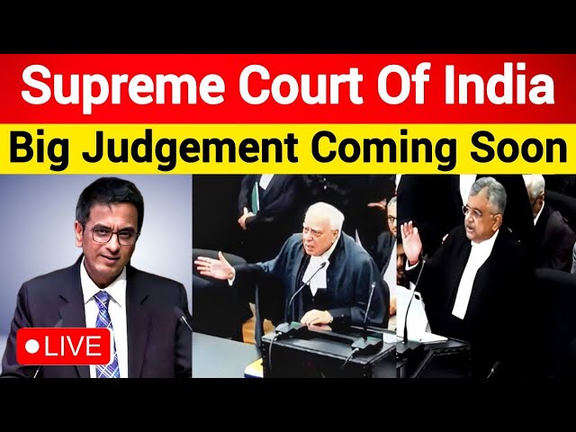 SUPREME COURT OF INDIA LIVE | SG Tushar Mehta | Kapil Sibal To CJI DY Chandrachud Live. SC LIVE #law