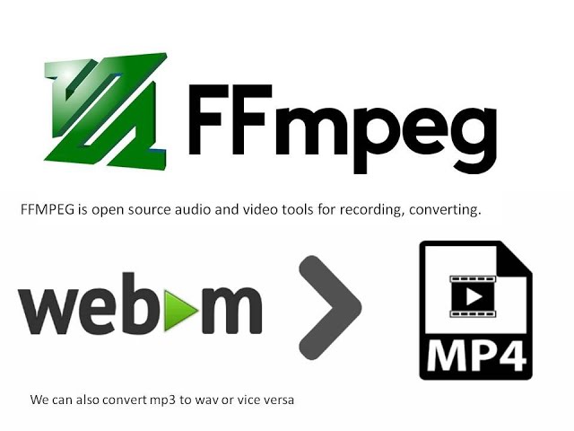 FFMPEG Introduction in 2022 convert .webm to .mp4  | How to use FFMPEG | Install FFMPEG in windows.