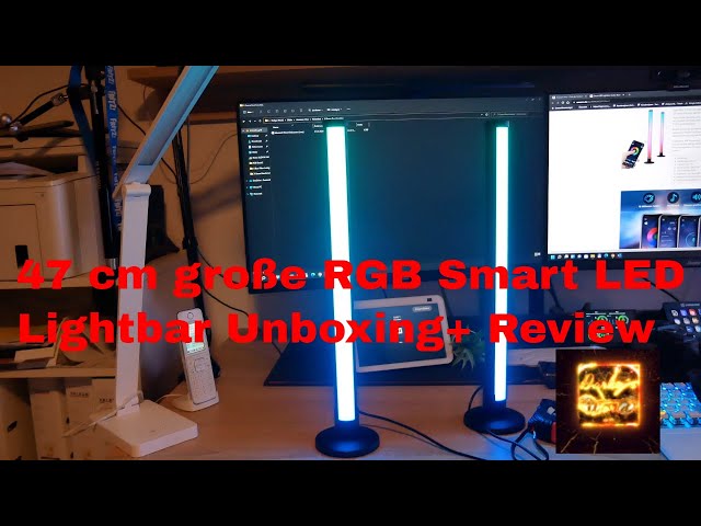 47 cm große RGB-Smart LED Lightbar Unboxing+ Review