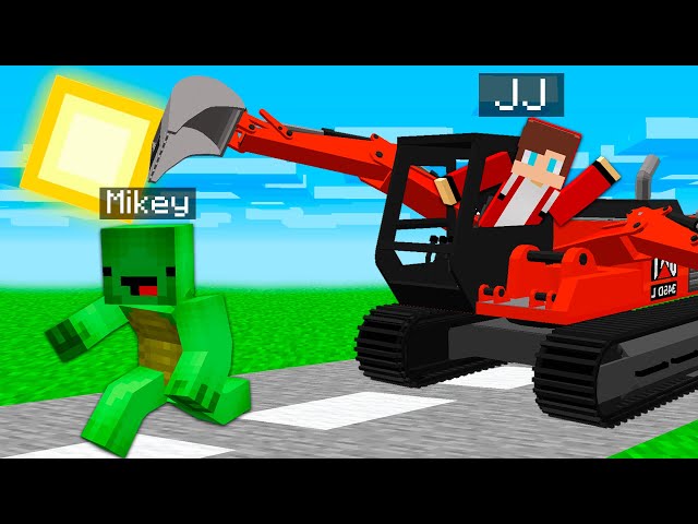 JJ became EXCAVATOR and saves Mikey in Minecraft - Maizen Animation