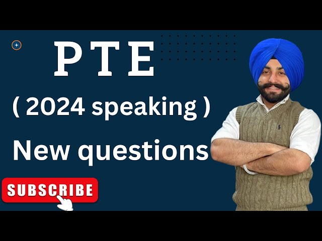 PTE speaking new questions in 2024 ( Gurwinder sir )