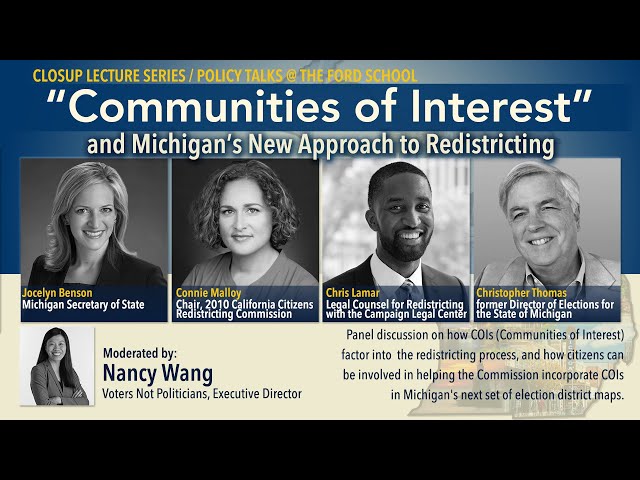 "Communities of Interest" & Michigan's new approach to redistricting through an Ind. Citizens Comm.