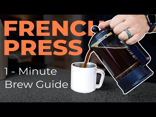 French Press CupCup Brew Guide | 1 Minute Brew Guide