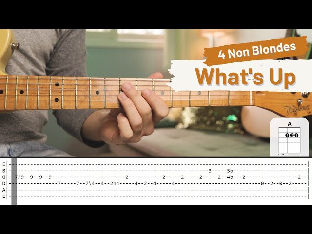 What's Up - 4 Non Blondes | Como tocar a introdução (Base Violão + Solo Guitarra)
