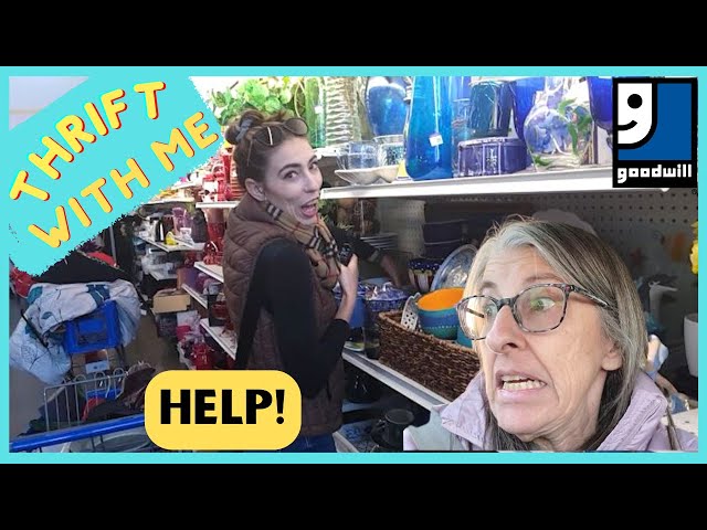 She Almost Dropped Them - Thrift With Me in San Diego - Goodwill Shopping