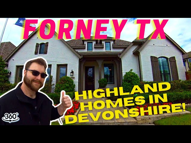 Highland Homes Tour In Devonshire, Forney TX | Best Homebuilder In Dallas? | 60' Model Virtual Tour