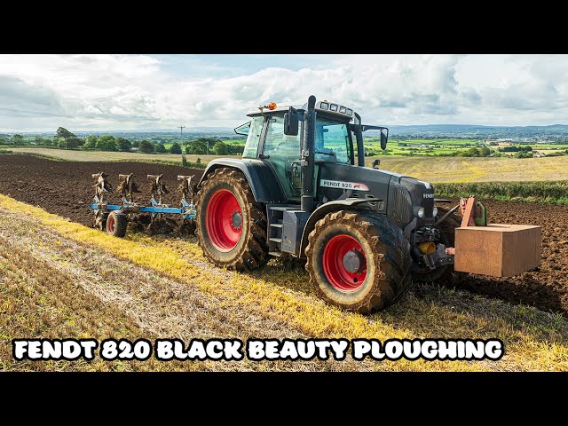 Fendt 820 Black Beauty & Lemken 5 Furrow Plough | Winter Stubble Ploughing