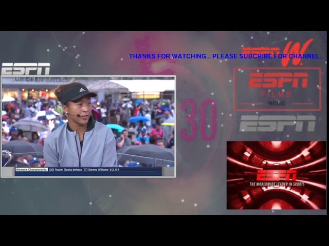 FULL Naomi Osaka interview after defeating Serena Williams in 2018 Grand Slam final  ESPN