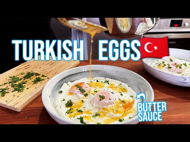 My favorite poached egg breakfast recipe: Cilbir AKA Turkish Eggs