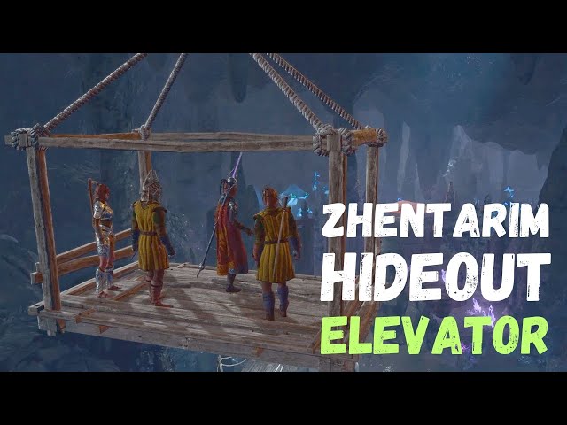 Baldur's Gate 3 Zhentarim Hideout Elevator | How do you activate the elevator to the Underdark