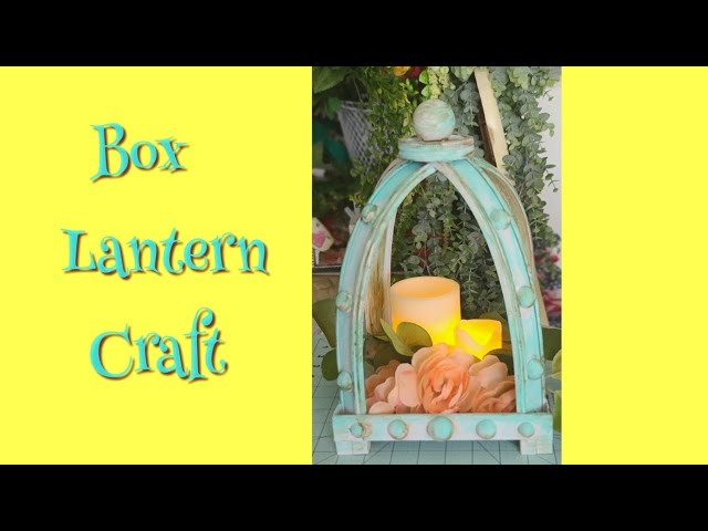 Box Lantern Candle Tutorial Decor Spring DIY Craft Dollar Tree Crafting With Ollie