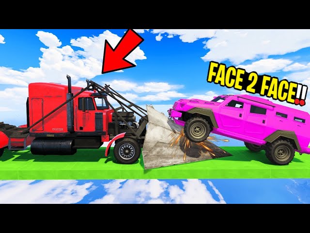 99.991 % people will laugh after watching this FUNNY Cars Vs Cars face to face gta 5