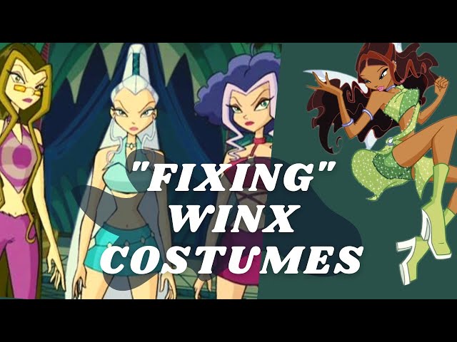 Real Costumer redesigns the Winx Club costumes - the Trix, and Layla (part 2)