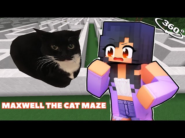 WHAT did Aphmau Found in MAXWELL The CAT MAZE in Minecraft! 360°