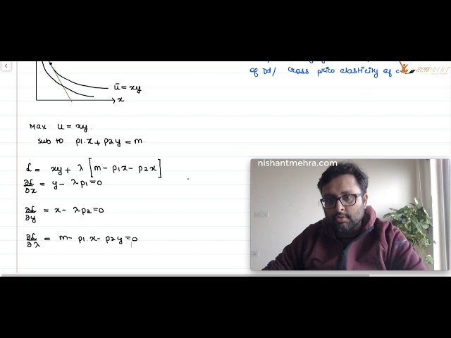 Cobb Douglas Utility function : Demand curve /Normal Good/Substitutes or Complements/Elasticity |2|