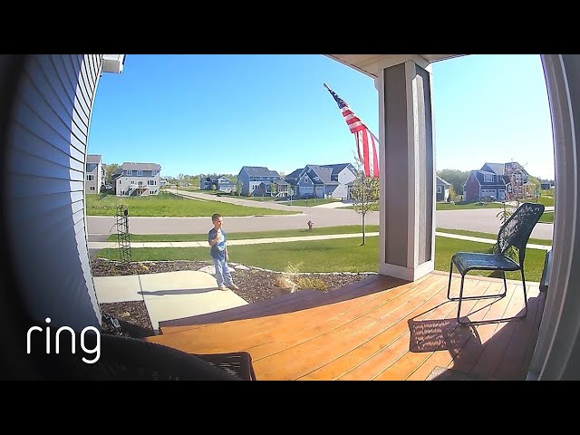 Son Shares a Patriotic Moment With Dad Thanks To Ring Video Doorbell | Neighborhood Stories