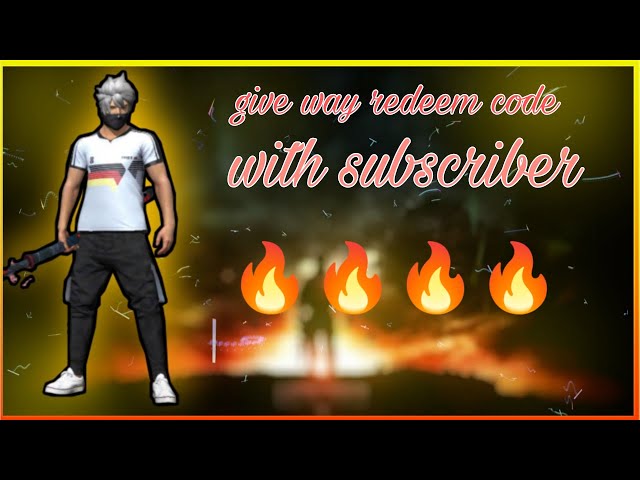 Giveaway Redeem Code 🤗 With Subscriber 🔥 FREE FIRE 😎
