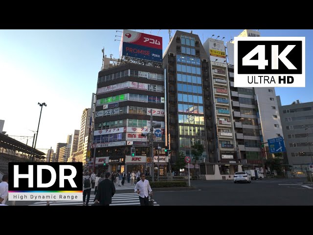 Tokyo walk 2024 - Gotanda 4K Virtual Walking Tour, Tokyo Street Walk｜4K HDR 60fps