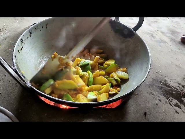 ডাল সবজি কষা//easy recipe//village cooking