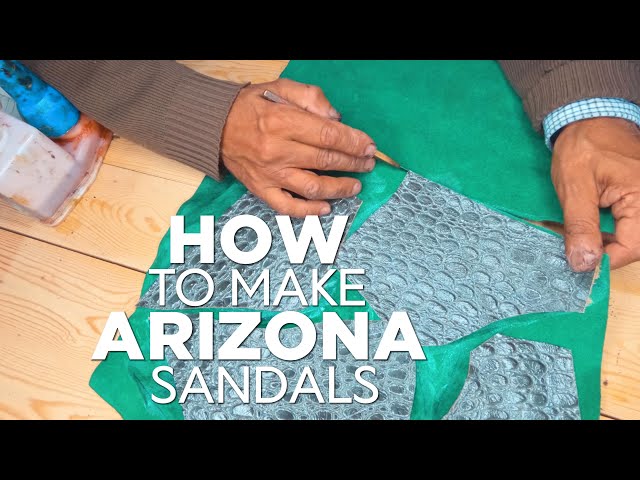 Crafting Luxury: The Art of Arizona's Green Croc Leather Sandals