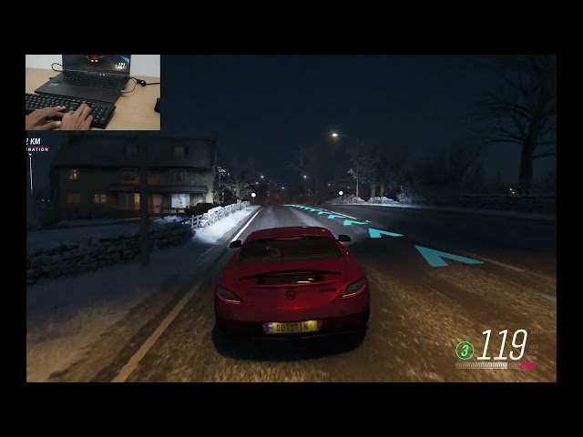 Forza horizon Mercedes-Benz SLS AMG keyboard game play | RTX4050 | 4K