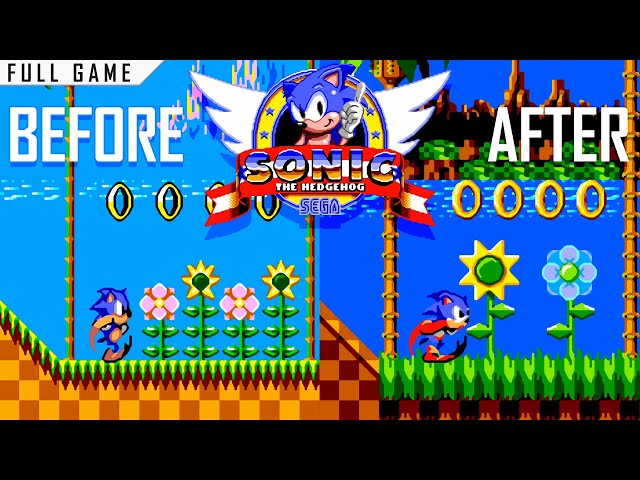 Sonic Genesis | Master System | Full Game [Upscaled to 4K using xBRz]