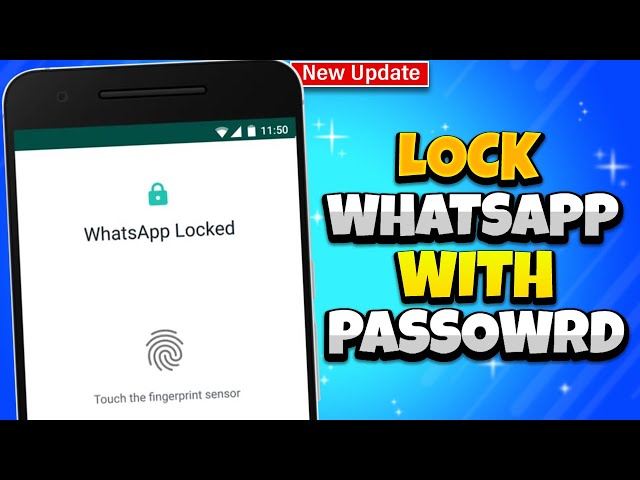 How to lock whatsapp with passowrd android 2024 | How To Set Password in WhatsApp