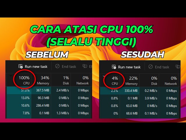 Cara Atasi CPU 100% (Selalu Tinggi) di Windows 10 dan 11